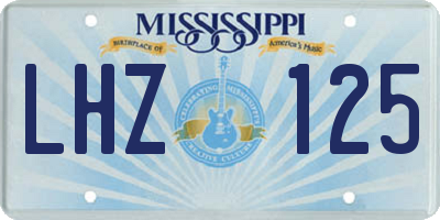 MS license plate LHZ125
