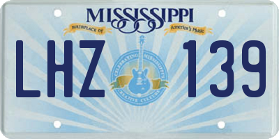 MS license plate LHZ139
