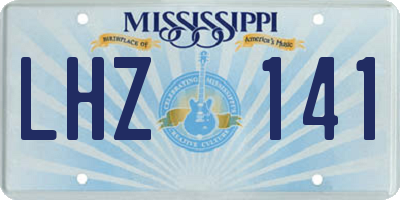MS license plate LHZ141