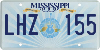 MS license plate LHZ155
