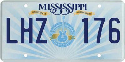 MS license plate LHZ176