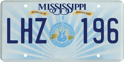 MS license plate LHZ196