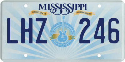 MS license plate LHZ246