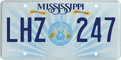 MS license plate LHZ247