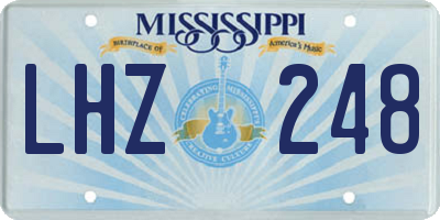 MS license plate LHZ248