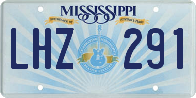 MS license plate LHZ291