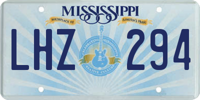 MS license plate LHZ294