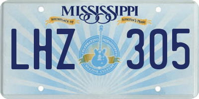 MS license plate LHZ305