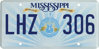 MS license plate LHZ306