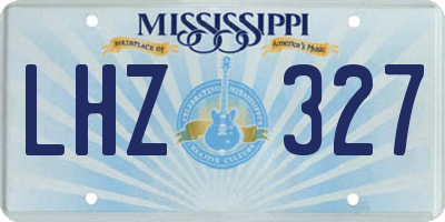 MS license plate LHZ327