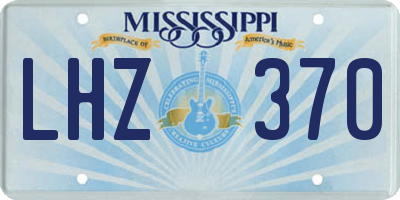 MS license plate LHZ370