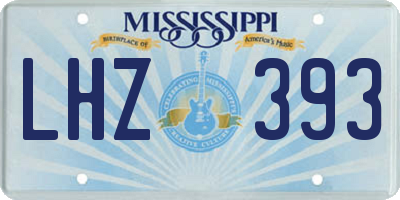 MS license plate LHZ393