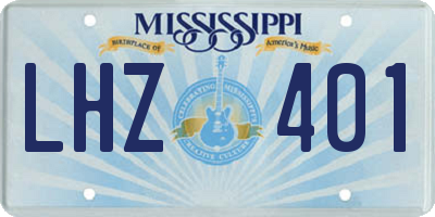 MS license plate LHZ401