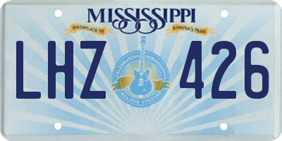 MS license plate LHZ426