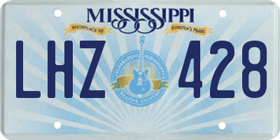 MS license plate LHZ428