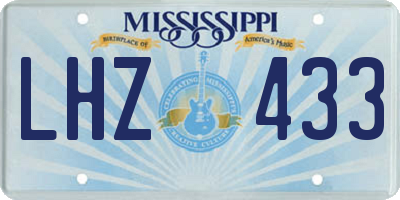MS license plate LHZ433
