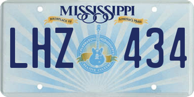 MS license plate LHZ434