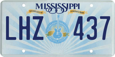 MS license plate LHZ437