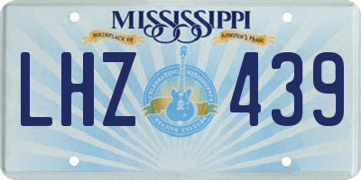 MS license plate LHZ439