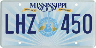 MS license plate LHZ450