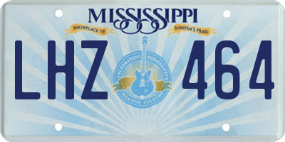 MS license plate LHZ464