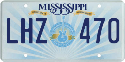 MS license plate LHZ470