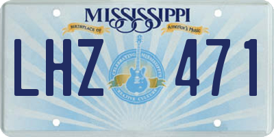 MS license plate LHZ471