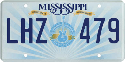 MS license plate LHZ479