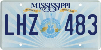 MS license plate LHZ483