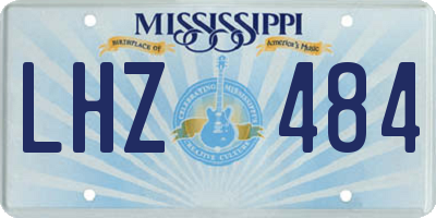 MS license plate LHZ484