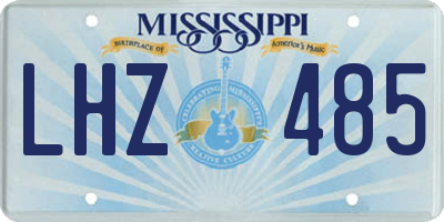 MS license plate LHZ485