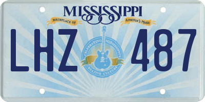 MS license plate LHZ487