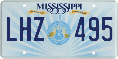 MS license plate LHZ495