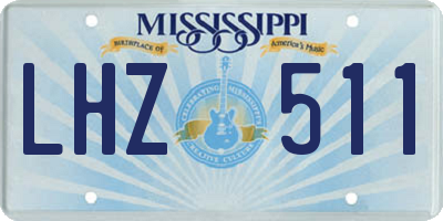 MS license plate LHZ511
