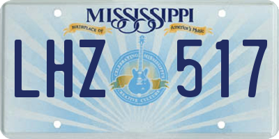 MS license plate LHZ517