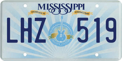 MS license plate LHZ519
