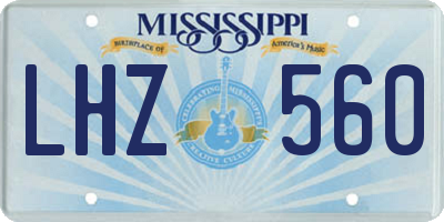 MS license plate LHZ560