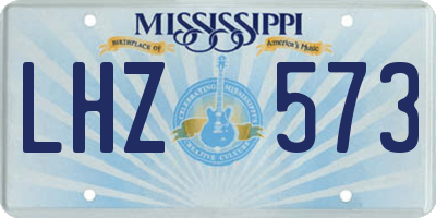 MS license plate LHZ573