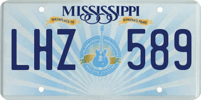 MS license plate LHZ589