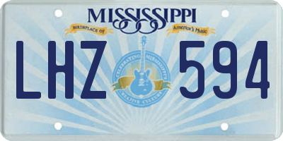 MS license plate LHZ594