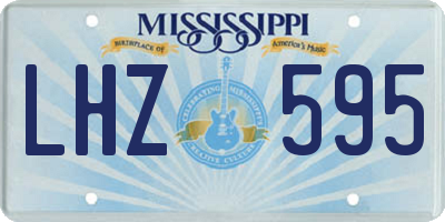 MS license plate LHZ595
