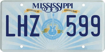 MS license plate LHZ599