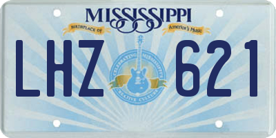 MS license plate LHZ621