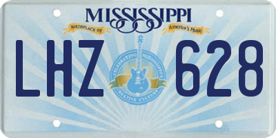 MS license plate LHZ628
