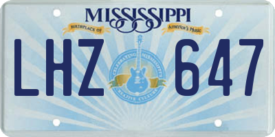 MS license plate LHZ647