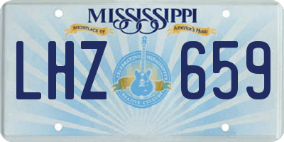 MS license plate LHZ659
