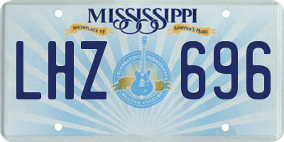 MS license plate LHZ696