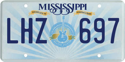 MS license plate LHZ697