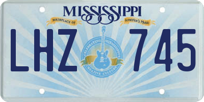 MS license plate LHZ745