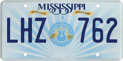 MS license plate LHZ762